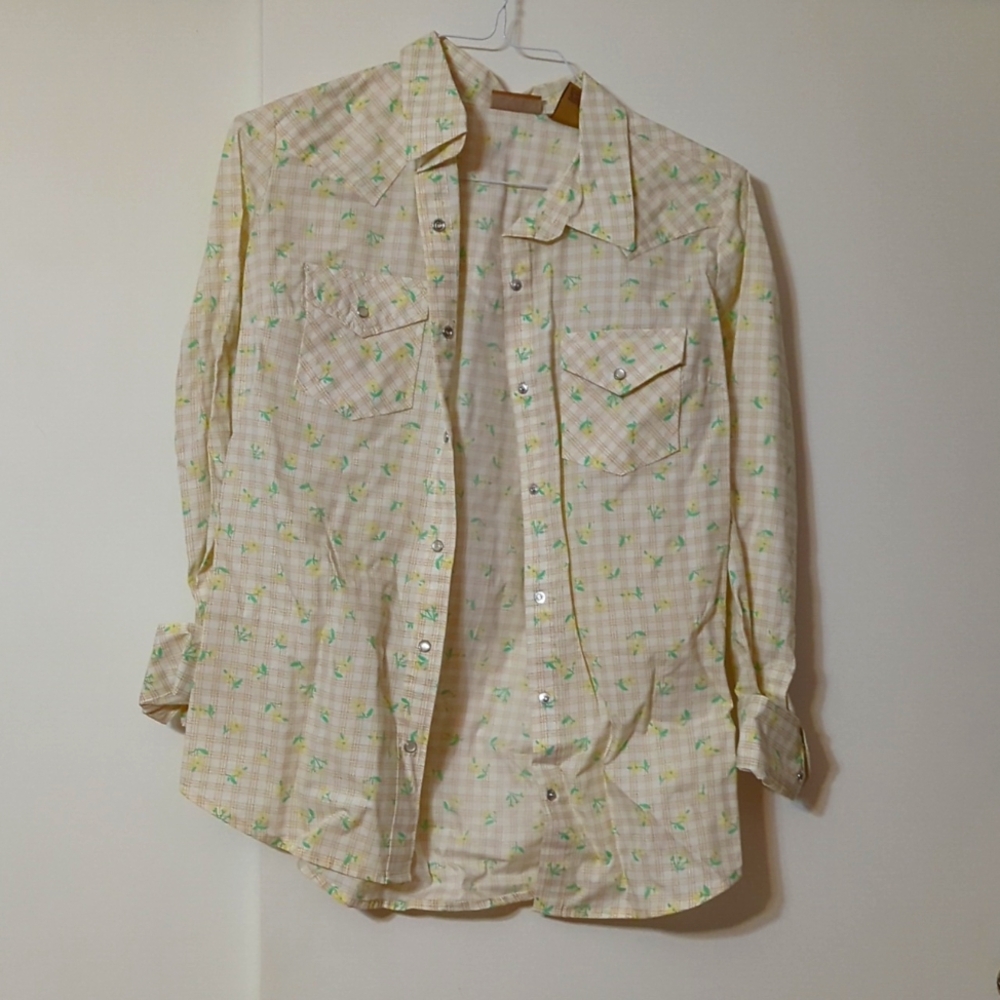 Long Sleeve Pearl Button down